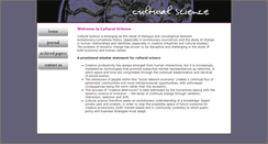 Desktop Screenshot of cultural-science.org